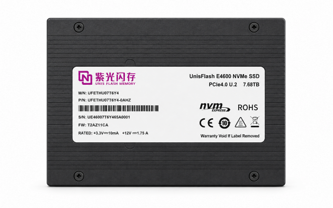 紫光闪存PCIe 4.0 企业级固态硬盘