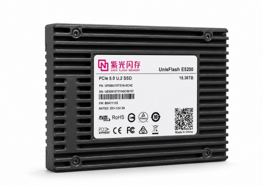 UnisFlash E5200 企业级 U.2 固态硬盘